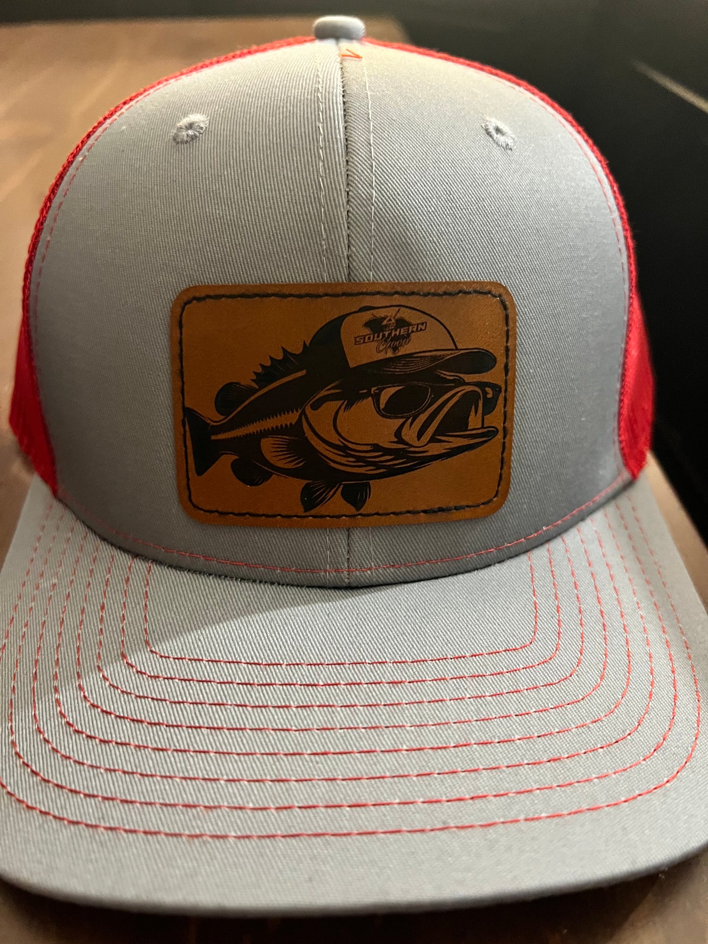 Billy Bass Leather Patch Mesh Trucker Hat