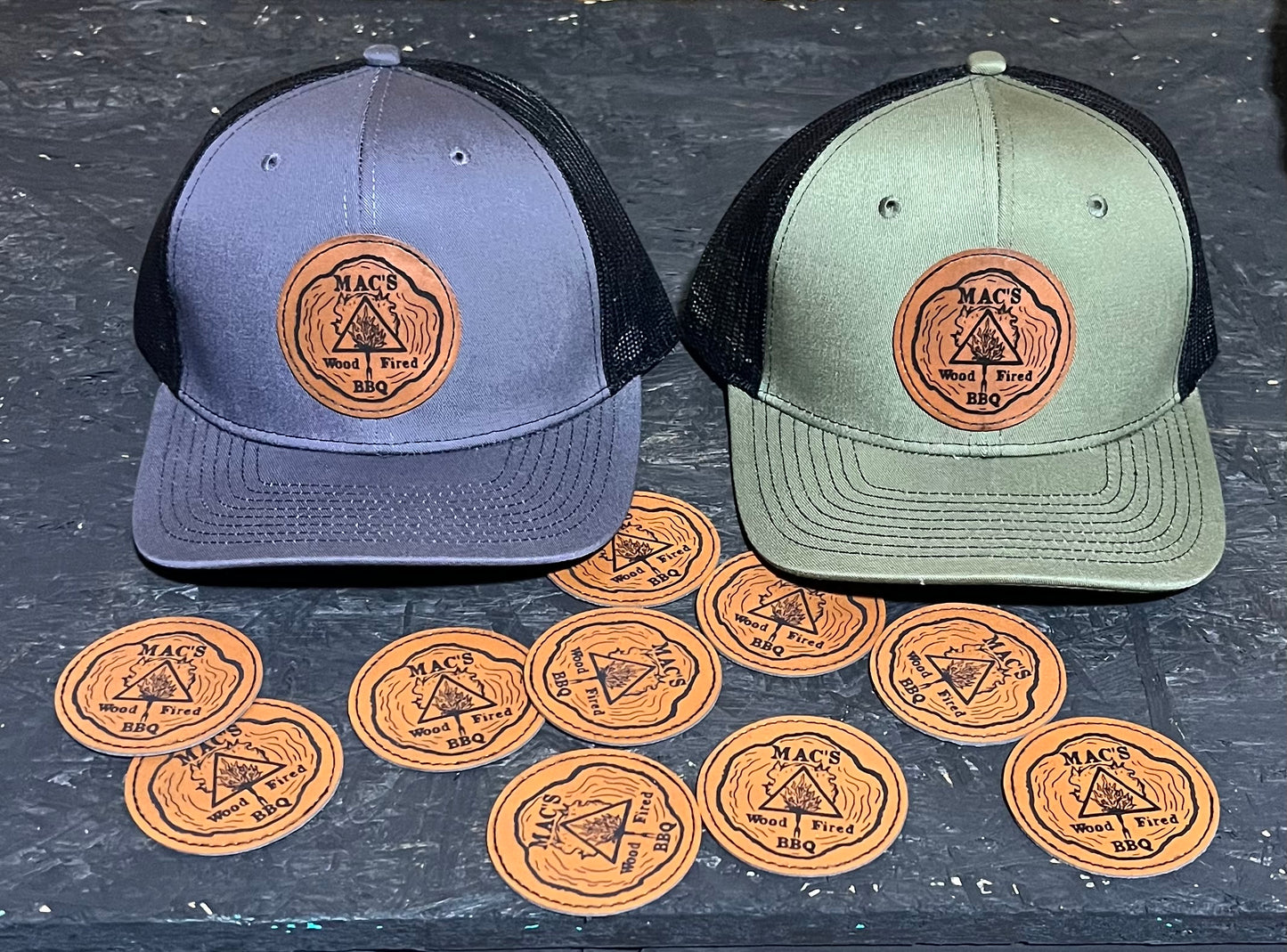 Custom Yupoong 6606 Leather Patch Hats