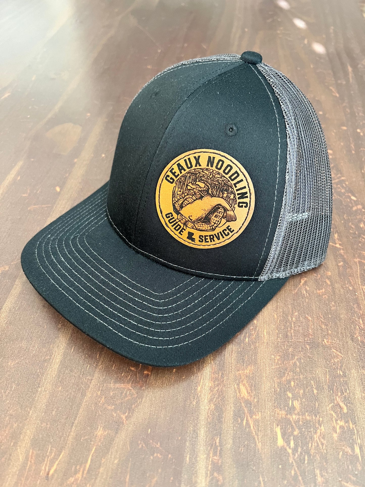 Custom Yupoong 6606 Leather Patch Hats