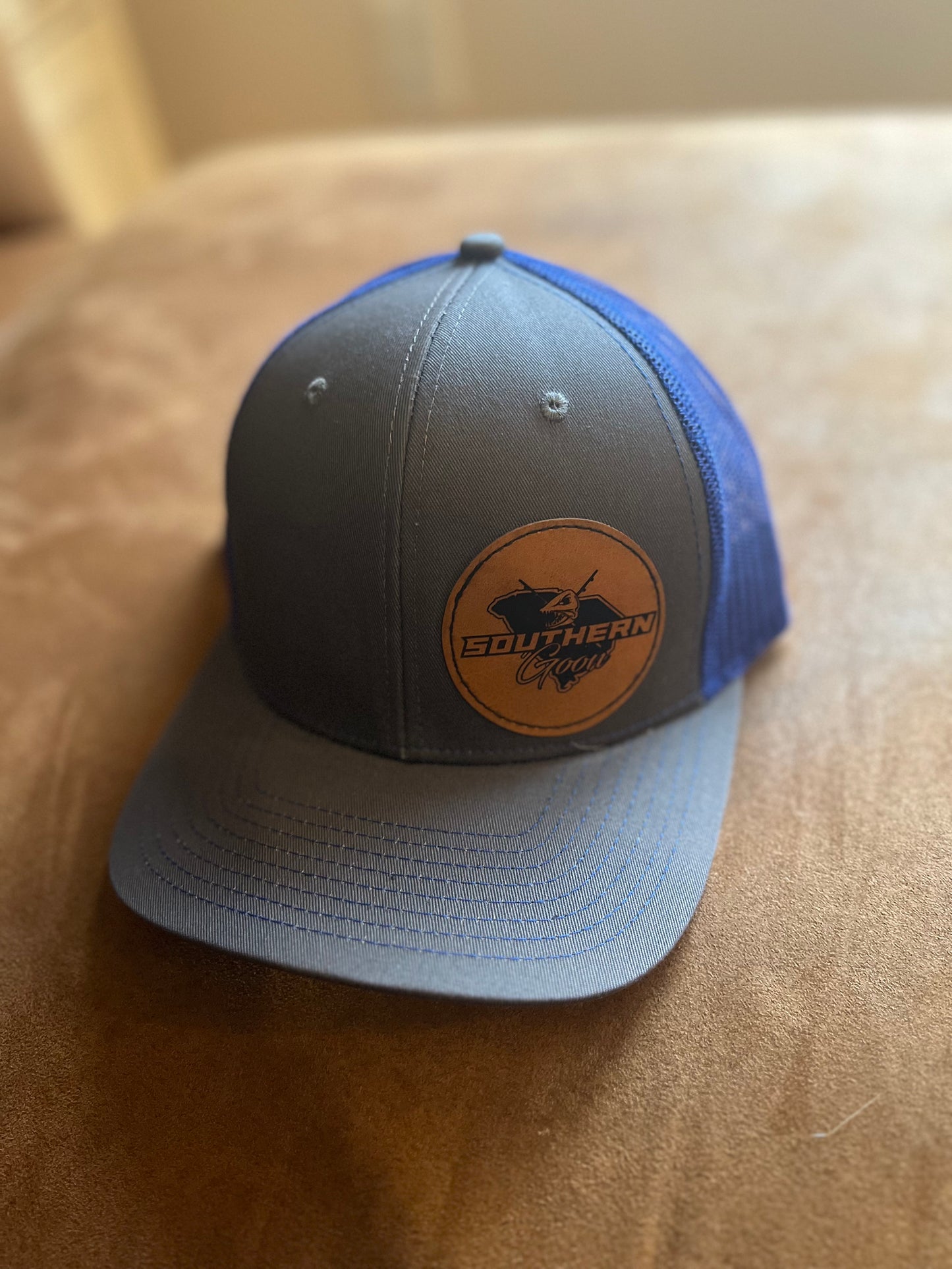 Southern Goon Logo Leather Patch Mesh Trucker Hat