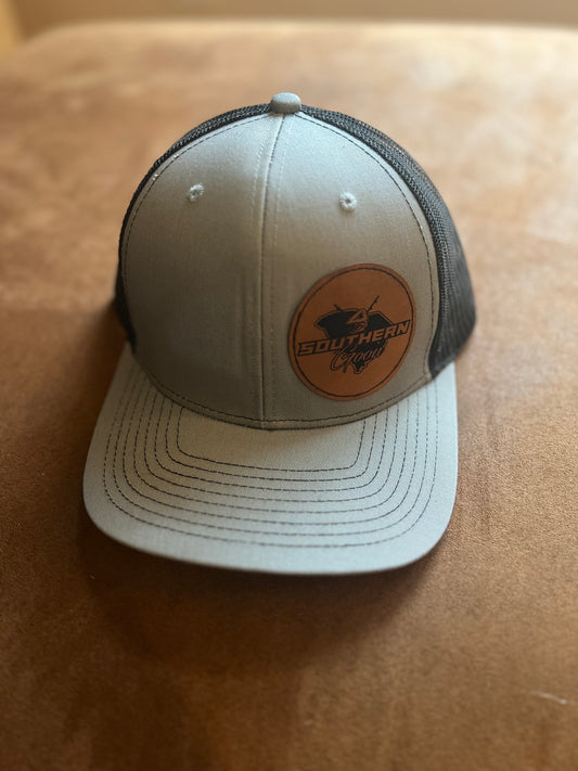 Southern Goon Logo Leather Patch Mesh Trucker Hat