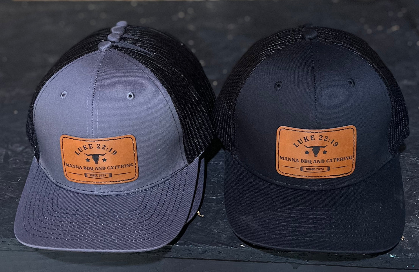 Custom Yupoong 6606 Leather Patch Hats